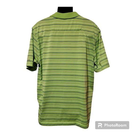 IZOD Polo Golf Shirt Dri Fit Mens Adult XL Green - Picture 2 of 4